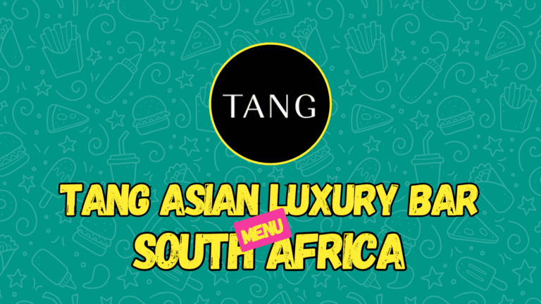 TANG Asian Luxury Restaurant & Bar Menu and Prices
